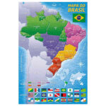 Quebra-Cabeça Com 2000 Peças - Mapa Do Brasil