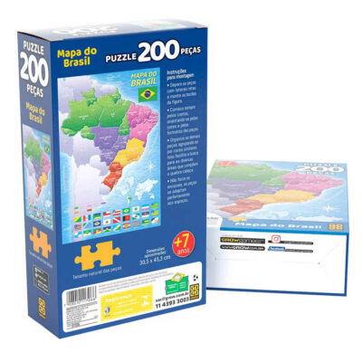 Quebra-Cabeça Com 2000 Peças – Mapa Do Brasil