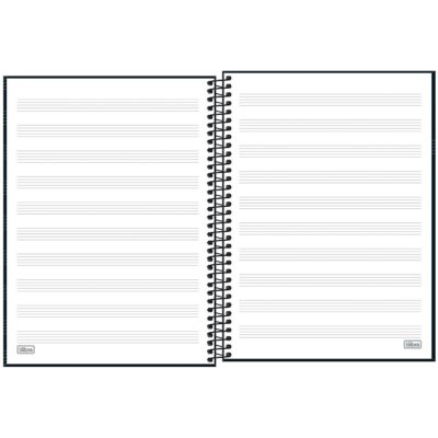 Caderno De Música Espiral 80 Folhas Capa Dura – Estampas Sortidas