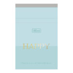 Caderneta Grampeada Com 80 Folhas 76mmx118mm Happy - Cores Sortidas