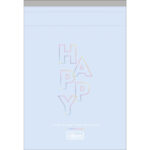 Caderneta Grampeada Com 80 Folhas 104mmx152mm Happy - Cores Diversas