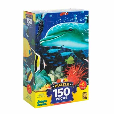 Quebra-CabeÇa Amigos Do Mar - Com 150 PeÇas