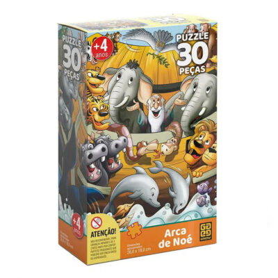 Quebra-Cabeça Com 30 Peças - Arca De Noé