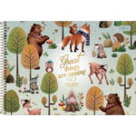 Caderno Desenho E Cartografia Espiral 80 Folhas Loveland - Estampas Diversas