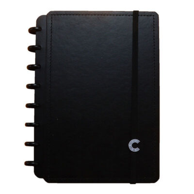 Caderno Inteligente Universitário Grande Espiral Com 80 Folhas - Preto