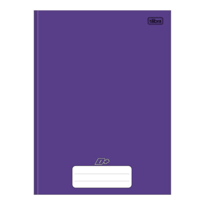 Caderno Universitário Grande Brochura Costurado Sem Mola Capa Dura 48 Folhas D+ Roxo