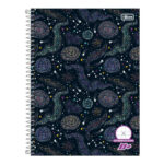 Caderno Quadriculado Espiral Capa Dura Universitário 96 Folhas D+ : Estampas Diversas