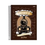 Caderno Colegial Médio Espiral Capa Dura 160 Folhas 10 Matérias Harry Potter - Estampas Sortidas