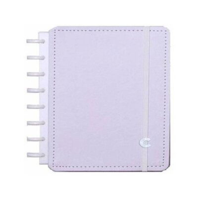 Caderno Inteligente Colegial Médio Espiral Com 80 Folhas - Lilás Pastel