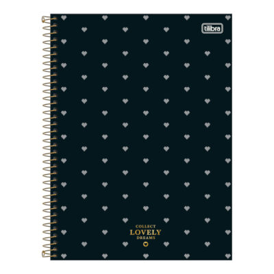 Caderno Espiral Universitário Capa Dura 256 Folhas 16 Matérias West Village - Estampas Sortidas