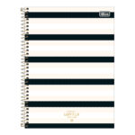 Caderno Espiral Universitário Capa Dura 256 Folhas 16 Matérias West Village - Estampas Sortidas