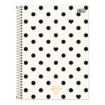 Caderno Espiral Universitário Capa Dura 256 Folhas 16 Matérias West Village - Estampas Sortidas