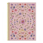 Caderno Universitário Grande Espiral 80 Folhas Natureza - Estampas Diversas