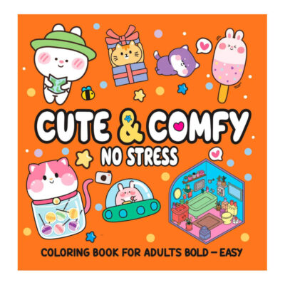 Cute E Comfy - No Stress - Livro De Colorir