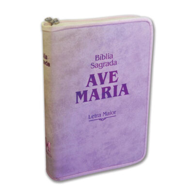 Bíblia Letra Maior Zíper Strike - Rosa