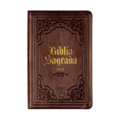 Bíblia Sagrada Slim Acf - Luxo - Marrom