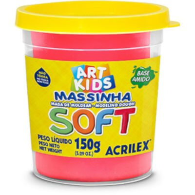 Massa De Modelar Soft 150g - Vermelho