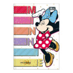 Caderno 1/4 Pequeno Brochura Costurado Sem Mola 48 Folhas Minnie Top - Estampas Sortidas