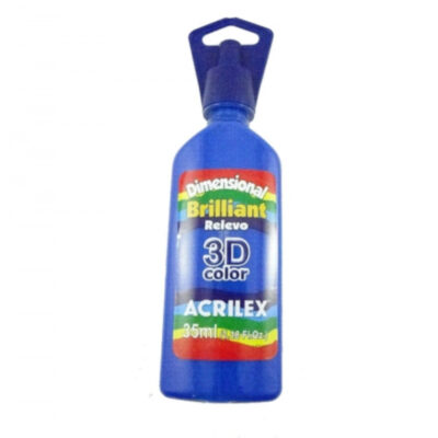 Tinta Relevo Dimensional Brilhante - Azul Turqueza