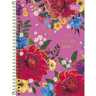Caderno 1/4 Pequeno Espiral Capa Dura 80 Folhas Le Vanille - Estampas Diversas