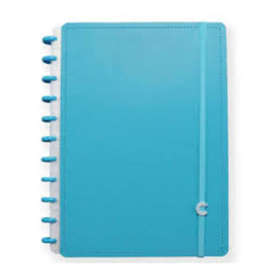 Caderno Inteligente 1/4 A5 Pequeno Espiral Com 80 Folhas - All Blue