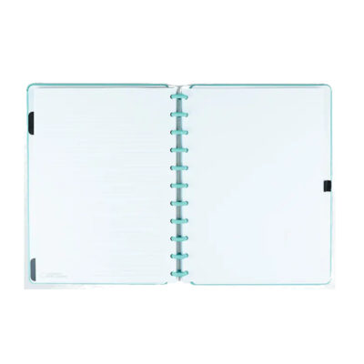 Caderno Inteligente 1/4 A5 Pequeno Espiral Com 80 Folhas – All Aquamarine