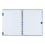 Caderno Inteligente 1/4 A5 Pequeno Espiral Com 80 Folhas Lets Glitter - Ocean Blue
