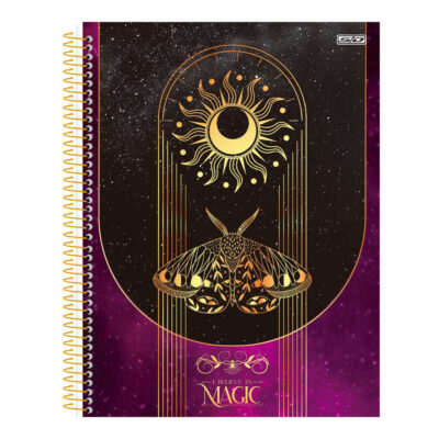 Planner Espiral Permanente I Believe In Magic - Estampas Sortidas
