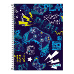 Caderno Espiral Universitário Grande Capa Dura 80 Folhas Spice - Estampas Diversas