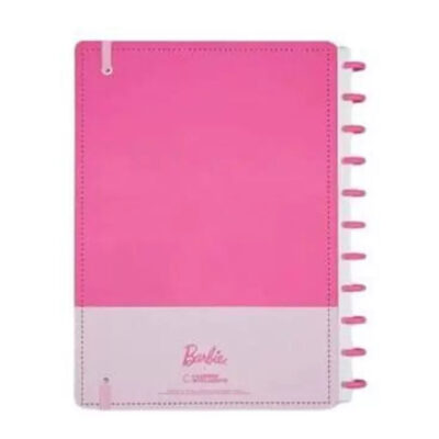 Caderno Inteligente Colegial Médio Espiral Com 80 Folhas – Barbie Pink