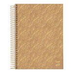 Caderneta Espiral Anotações 80 Folhas Kraft Gold - Estampas Diversas