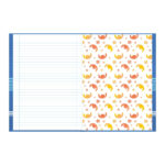 Caderno Universitário Grande Brochura Costurado Sem Mola Capa Dura 80 Folhas Stitch - Estampas Diver