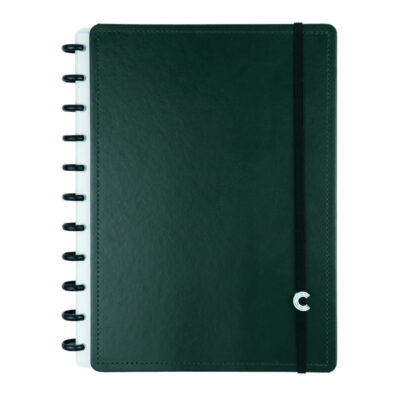Caderno Inteligente 1/4 A5 Pequeno Espiral Com 80 Folhas - Dark Green