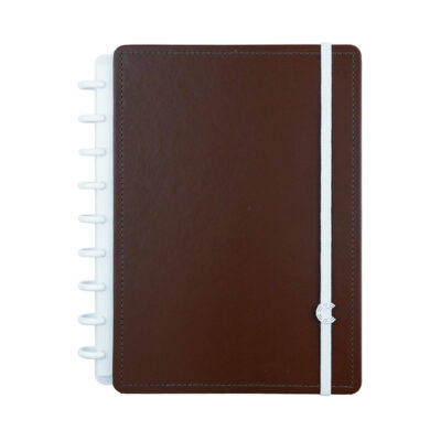 Caderno Inteligente Colegial Mdio Espiral Com 80 Folhas - Espresso - Marrom