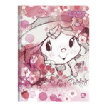 Caderno Colegial Médio Costurado 160 Folhas Moranguinho - Estampas Sortidas
