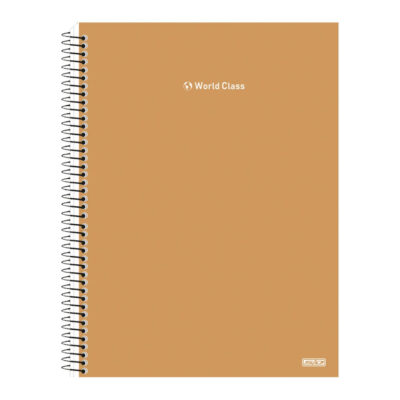 Caderno Universitário Grande Espiral 160 Folhas 10 Matérias World Class - Cores Sortidas