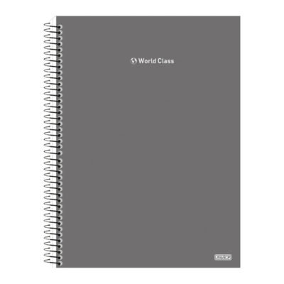 Caderno Universitário Grande Espiral 160 Folhas 10 Matérias World Class – Cores Sortidas