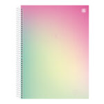 Caderno Universitário Grande Espiral 160 Folhas 10 Matérias Clean - Estampas Sortidas