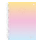Caderno Universitário Grande Espiral 160 Folhas 10 Matérias Clean - Estampas Sortidas