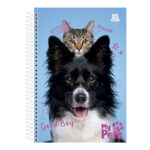 Caderneta Espiral Capa Dura 1/8 80 Folhas My Pets - Estampas Sortidas