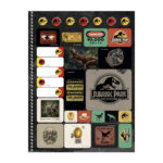 Caderno Universitário Grande Espiral Capa Dura 80 Folhas Jurassic - Estampas Sortidas