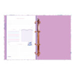 Fichário Caderno Argolado Colegial Com 4 Argolas - Stitch