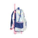 Mochila Com Rodinhas Stitch - Prata