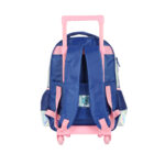 Mochila Com Rodinhas Stitch - Prata