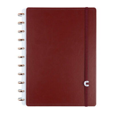 Caderno Inteligente 1/4 A5 Pequeno Espiral Com 80 Folhas - Mocha