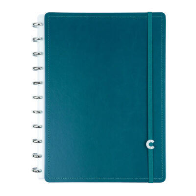 Caderno Inteligente Colegial Médio Espiral Com 80 Folhas - Intense Green