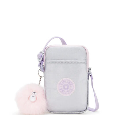 Bolsa Kipling Tally Transversal - Silver Glow Metálica
