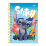 Caderno Universitário Grande Espiral 80 Folhas Stitch - Estampas Sortidas
