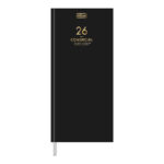 Agenda Costurada M8 Comercial 2026 - Preta
