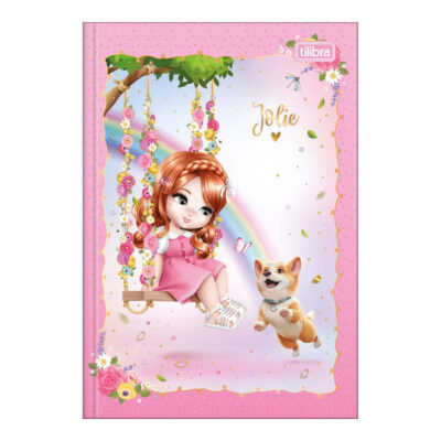 Caderno 1/4 Pequeno Brochura Costurado Sem Mola 48 Folhas Jolie - Estampas Sortidas